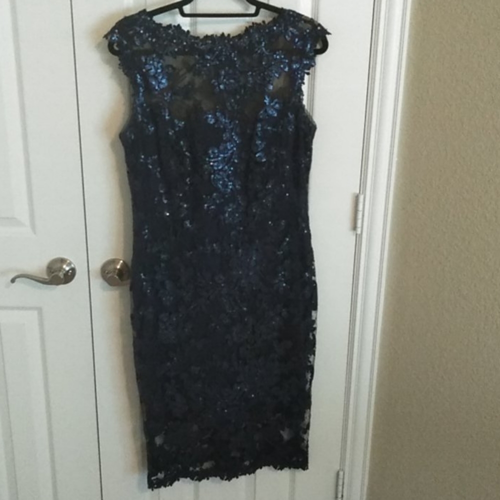 Tadashi Shoji Navy Blue Cocktail Dress